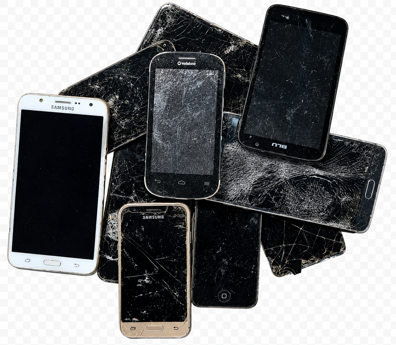 Smartphone met batterij